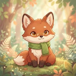 Pip the Fox, a generated character